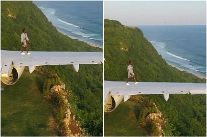 Man Walks On Plane Wing in Bali video goes viral