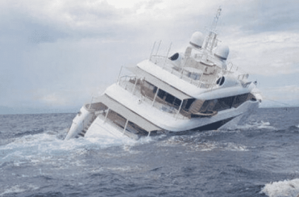 Massive superyacht worth millions sinks off the coast of Italy
