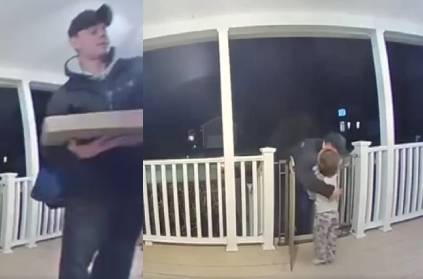 mother share her baby hugging pizza delivery man viral video