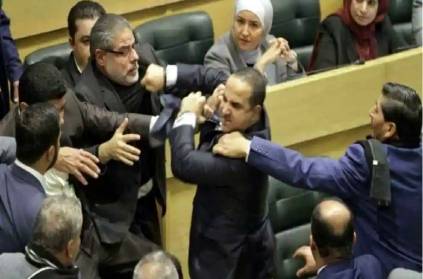 MP were cruelly attacked in the Jordanian Parliament