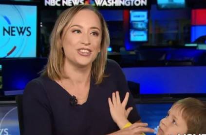 MSNBC news readers son interrupting her in live video viral