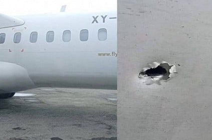 myanmar bullet hit passenger in flight in mid air