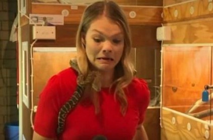 news reporter had a very close encounter with a snake video