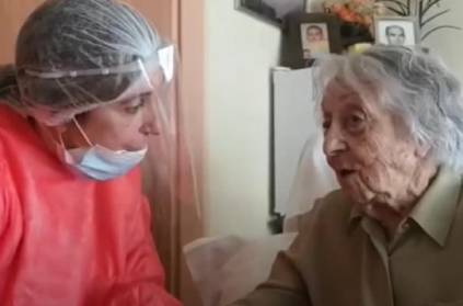 Oldest person in spain beat Corona Virus she aged 113