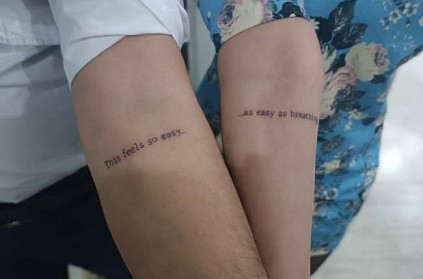 Pakistan couple get tattoos of whatsapp message they sent each other