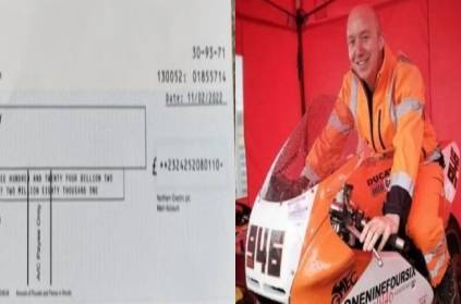 2 trillion cheque to man by a London electricity company