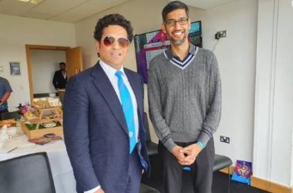 Google CEO sundar pichai meets the Master Blaster sachin