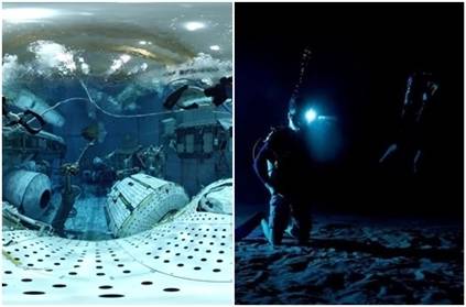 NASA Shares Astronaut Training Picture in Dark Swimming Pool