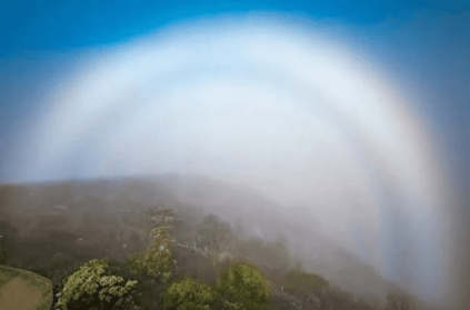 Photographer Shares Picture Of Mysterious Fogbow Formation