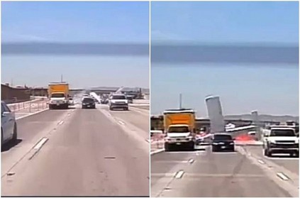 Plane makes a crash landing on California highway