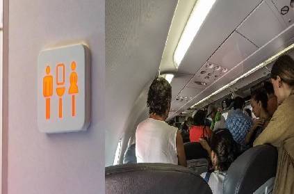 plane makes emergency landing passenger refuse leave toilet