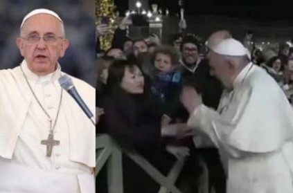 Pope Francis apologizes for his act in new year pray