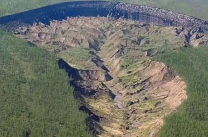 russia Batagaika Crater growing and pulling everything around