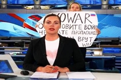 Russia TV woman editor protest on state television against Ukraine war