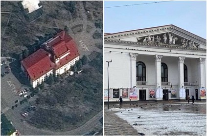 Russian Military attacked theatre in Mariupol city