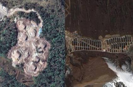 satellite photo reveal China created villages in Bhutan