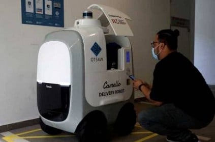 Singapore company deploys robots to deliver groceries