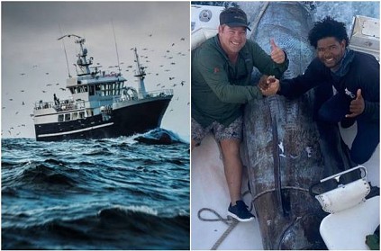South African Fishermen caught huge Blue Marlin