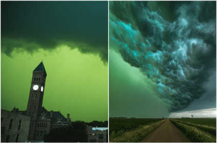 South Dakota green sky spectacle in US Pic goes viral