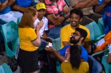 Story of viral love couple during IND vs AUS ODI match