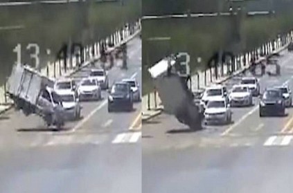 Strong winds lift truck off the ground in mysterious incident in China