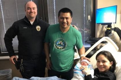 The police officer who help the pregnant women to birth the child