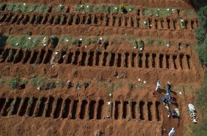 there is no place to bury corona affected people in brazil