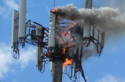 Towers were set on fire by rumors that 5G networks were the cause