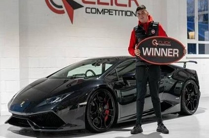 UK Man won Lamborghini car in Lottery crashes it recently