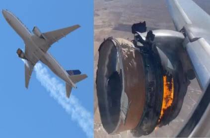 United Airlines plane burns engine within minutes of takeoff