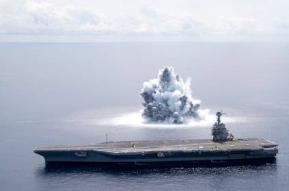 US Navy uses live explosives to check the design of new ships