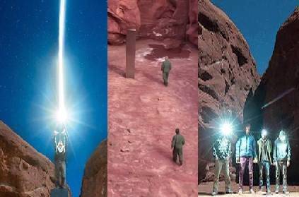 usa utah desert monolith mystery 4 men caught in camera stealing