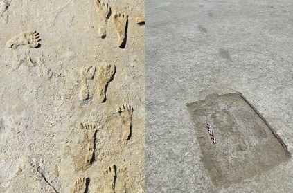 Utah desert foot prints of people before 12,000 years discovered