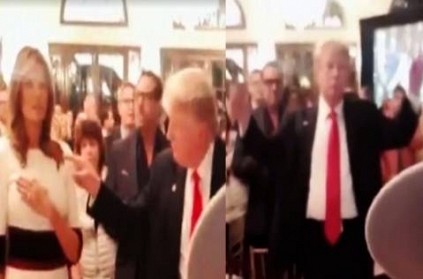 Video Donald Trump Mimics Orchestra As US National Anthem Plays