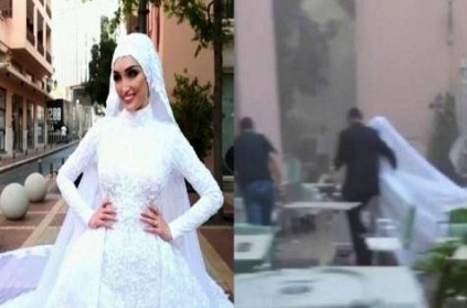 Video Lebanese Brides Wedding Shoot Captures Beirut Explosion