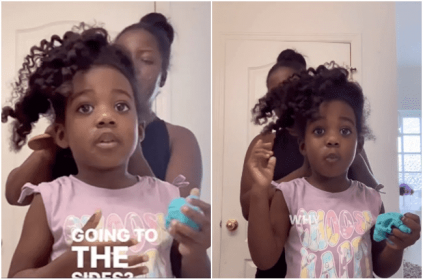 Video Of Girl Giving Instructions To Mother On Braiding Her Hair