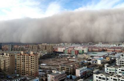 WATCH: 300-feet wall of sandstorm in China video goes viral