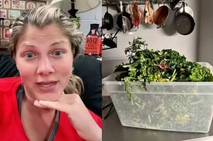 Woman cleans vegetables in washing machine goes viral