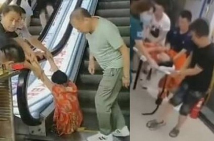 Woman loses her leg in escalator accident in China