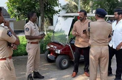 mohan babu placed house arrest for his protest demanding student fees