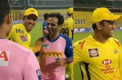 Dhoni has spend time with Rajasthan Royals young players