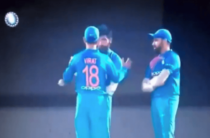 Kohli and Bumrah ignore Rohit sharma during 1st T20I against australia