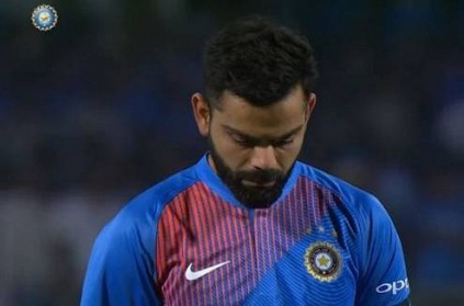 Kohli had to ask the fans to stay quiet during the 2 mins silence