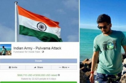 NRI Vivek Patel Raises Over 6 Cr For Pulwama Martyrs\' Families
