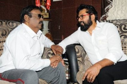 Samathuva Makkal Party Leader Sarathkumar meets DMK leader Vijayakanth