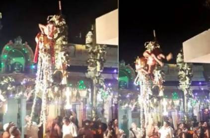 TN priest death after falling down while maha sivaratri special fest