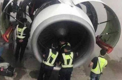 Chinese man thrown coins into the plane\'s engine for good luck