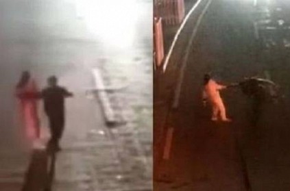 WATCH: Husband tests his wife’s love by standing in middle of road