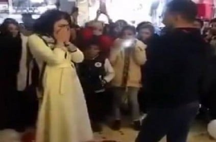 WATCH: Man publicly proposes to woman at shopping mall
