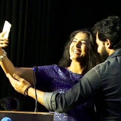 Actor Karthi gets angry on Kasthuri over Sivakumar's Selfie Controversy